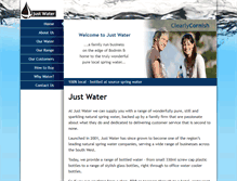 Tablet Screenshot of justwater.biz